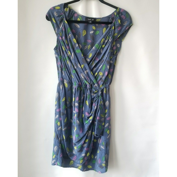 new Anthropologie Charlie Jade 100% Silk Dress Summer Chic XS - Picture 1 of 7